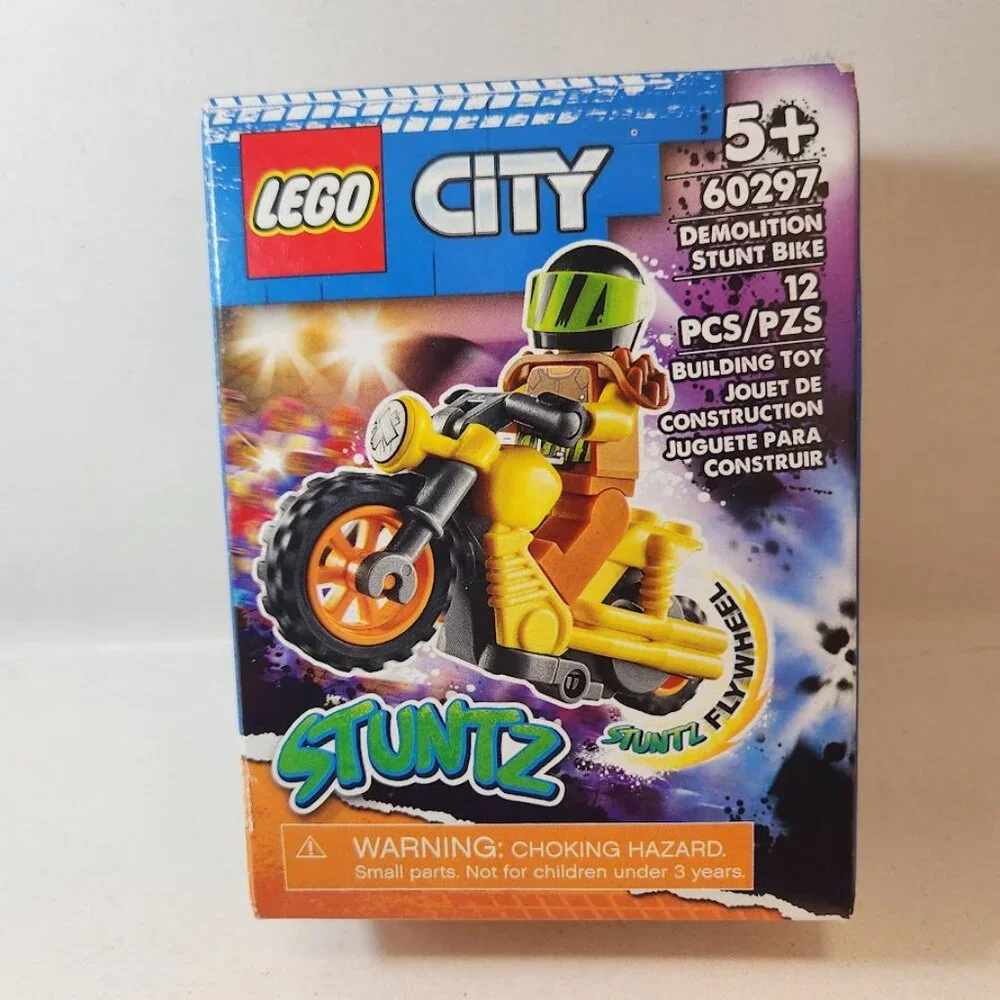 NEW LEGO 60297 City Stuntz Fly wheel Motorcycle Minifigure CHRISTMAS STOCKING ST
